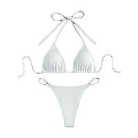 Nouvel Arrivage 2026 Ensemble Bikini Femme à Nouer, Maillot de Bain String Sexy pour Sources Chaudes et Natation