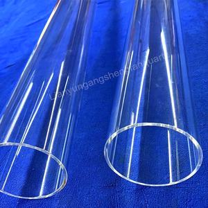 Tubo di vetro di quarzo trasparente ad alta pressione di grande diametro tubi di vetro al quarzo - Product Image 5