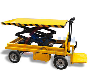 Type facultatif de support de clôture de sécurité chariot plat d'ascenseur électrique de plate-forme de levage pour transporter des marchandises - Product Image 2