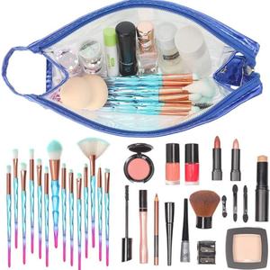 Waterproof Clear Transparent Cosmetics Pouch Makeup <b>Bag</b> Plastic <b>Toiletry</b> Custom logo Cosmetic Make up <b>Bag</b> <b>Travel</b> for Women - Product Image 3