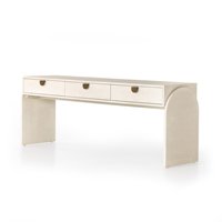 Console d'entrée moderne de luxe minimaliste en bois massif avec rangement optimisé pour le salon