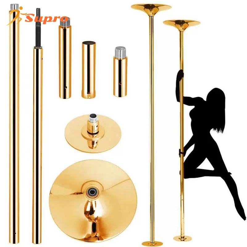 Supro Spinning Dancing Pole portable stripper pole with stage for Exercise Club Party Pub Home Gym