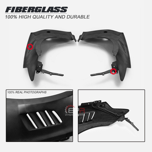 Ailes avant style luxe pour 370Z Z34 (à partir de 2009) - Aérations supérieures et inférieures ouvertes - Fibre de verre - Installation facile - Product Image 6