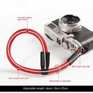 Xách Tay Ngắn Dày Da Cổ Tay Dây Chống-Mất Máy Ảnh Dây Buộc Dây Đeo Nylon Leo Dây Đeo Tay Máy Ảnh Dây Đeo Cổ Tay - Product Image 6