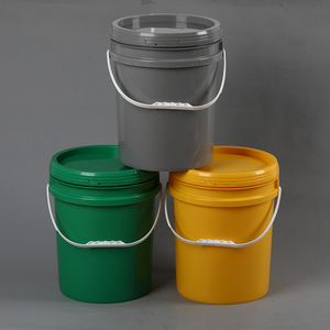 Bán buôn cấp thực phẩm nhiệm vụ nặng nề Trắng PP Thùng nhựa xô vuông nắp xử lý 1L 4L 5L 10L 1gallon kích thước cho sơn dầu rửa - Product Image 3