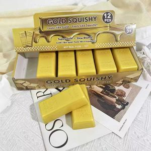 Elonna Soft PU Squishy Gold Brick Gold Bar Squeeze <b>Toy</b>-Stress Relief & Fidget <b>Toy</b> for 14+ Years Unisex - Product Image 2