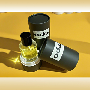 Boîte cylindrique en papier rigide de luxe pour flacon de parfum, emballage en carton recyclé pour la vente au détail de marques de parfums - Product Image 4
