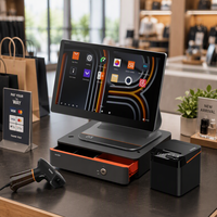 Terminal de point de vente SUNMI D3 15,6 pouces FHD avec écran tactile, processeur octa-core, réponse rapide, paiement sans contact, logo personnalisé