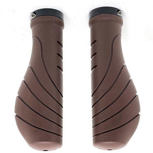 Nouvelles poignées de guidon de vélo transfrontalières 22,2 mm noires ergonomiques en caoutchouc pour vélo de route avec anneau de verrouillage en métal fixe - Product Image 5