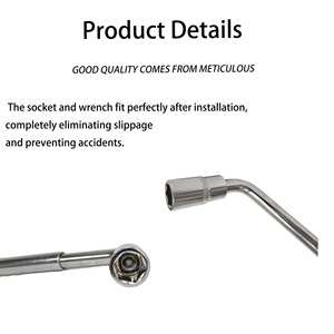 <span class=keywords><strong>Chiave</strong></span> a cricchetto estensibile a L con 4 attacchi da 17, 19, 21, 23 mm per cambio e riparazione pneumatici - Product Image 2