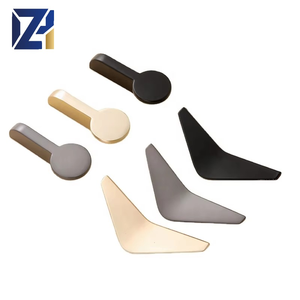 Manija de puerta de armario de un solo orificio nórdico moderno, aleación de Zinc dorado de lujo, plano antioxidante para cocina, dormitorio, uso en armario - Product Image 1