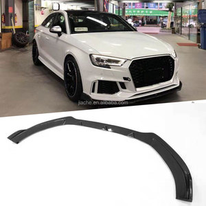 Aileron de pare-chocs avant en fibre de carbone pour <span class=keywords><strong>Audi</strong></span> <span class=keywords><strong>A3</strong></span> <span class=keywords><strong>RS3</strong></span> pas <span class=keywords><strong>A3</strong></span> Standard S3 2017 <span class=keywords><strong>2018</strong></span> décoration de pare-chocs de moulage de style de voiture - Product Image 6