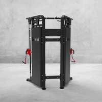 Station de musculation compacte professionnelle avec croisement de câbles, mini-rack de puissance multifonction et double poulie pour salle de sport