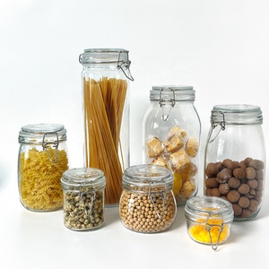 Contenitore in Vetro Multiuso con Chiusura a Clip in Acciaio Inox per Fermentazione, Sottaceti e Conservazione di Alimenti Secchi - Product Image 6