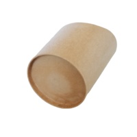 Seaux jetables de qualité alimentaire personnaliser impression design logo brun kraft frites tasses