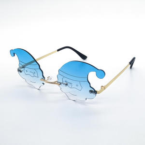2024 Logo personnalisé <span class=keywords><strong>nouvelle</strong></span> conception de fête de vacances mode femmes lunettes de soleil sans monture mode lunettes de soleil à bas <span class=keywords><strong>prix</strong></span> - Product Image 5