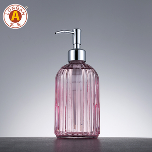 Bouteille de distributeur de pompe de <span class=keywords><strong>savon</strong></span> <span class=keywords><strong>liquide</strong></span> de <span class=keywords><strong>lave</strong></span>-<span class=keywords><strong>vaisselle</strong></span> en verre d'hôtel de luxe de basse quantité minimale de commande 420ml avec distributeurs de <span class=keywords><strong>savon</strong></span> et de lotion de pompe - Product Image 4