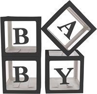Boîtes de décoration pour baby shower, blocs BABY pour la fête sur le thème du baby shower, fournitures pour la fête de révélation du sexe