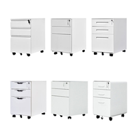 Armoire à 3 tiroirs en acier avec fonctions verrouillables et réglables, design moderne pour la maison, le bureau, l'école, le salon