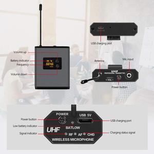 Micro Casque sans fil Cravate cravate Micro avec Émetteur de poche Pour Les Spectacles Mariages <span class=keywords><strong>Formation</strong></span> Discours - Product Image 5