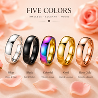 Bague dôme classique hautement polie JLM Wholesale Premium pour hommes et femmes, alliance confortable, bijoux minimalistes
