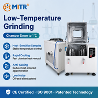 Broyeur à billes planétaires à refroidissement par air MITR, machine de broyage cryogénique de laboratoire pour la préparation d'échantillons de poudre sensible à la chaleur