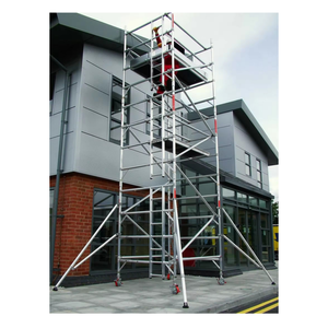 Multi-Purpose <strong>Aluminum</strong> Mobile Scaffold Tower Large <strong>Work</strong> <strong>Platform</strong> 1350mm, Industrial Access System for Building Facades - Product Image 4