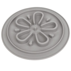 Bol pour animaux de compagnie en silicone anti-glouton avec motif floral pour une alimentation lente - Product Image 1
