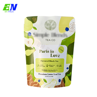 Sachets de thé en gros, qualité alimentaire, thermoscellage, impression numérique, MOQ 100 pièces, motifs multiples, surface mate, pochette refermable avec fermeture éclair