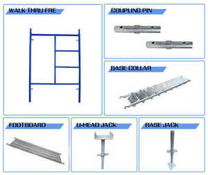 OEM Construction Échafaudage à cadre de type échelle en acier enduit de poudre Q235 - Product Image 2