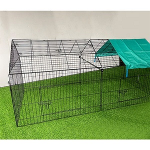 Jaula de pollo plegable de metal portátil jaula de <span class=keywords><strong>conejo</strong></span> portador de mascotas - Product Image 3