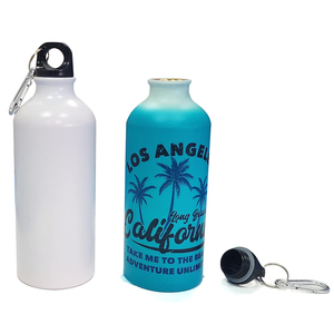 Nouveauté 500ml/600ml/ 750ml Sublimation <span class=keywords><strong>eau</strong></span> froide/liquides magique couleur changeante bouteille de sport en aluminium couleur bleue et rouge - Product Image 2