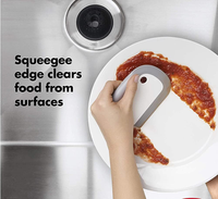 Cuisine Doux Dîner Assiette Nettoyant Silicone Plat Raclette Lavage Nettoyage Grattoir Plaque Outil De Nettoyage Brosse