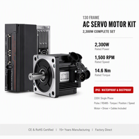 Moteur servo micro-broche monophasé 2,3 kW 14,6 N.m 1500 tr/min avec bride de 130 mm pour machines de travail CNC