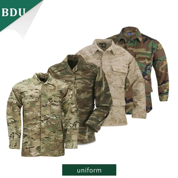 Tactische Bdu Pakken Jas Luipaard Groene Camouflage Uniformen Camo Voor Nieuwe Digitale Aanvaardbaar XS--XXL Voor Unisex, Mannen