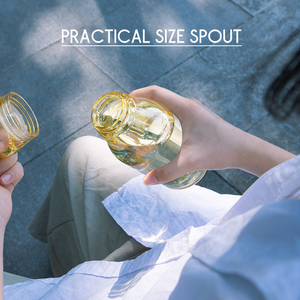 Botella de agua de plástico transparente con logotipo de color personalizado, botellas de bebida Tritan Sk transparentes de 500ml con tapa con asa sin Bpa - Product Image 6