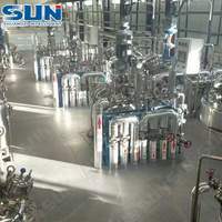Équipement d'extraction et de fermentation automatique SUN en acier inoxydable 1000L avec contrôle PLC pour la production d'acide lactique