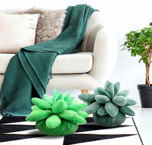 Jouets en peluche personnalisés en forme de plantes succulentes, universels pour garçons et filles, cactus kawaii, oreiller décoratif en forme de feuille, plante adorable - Product Image 3