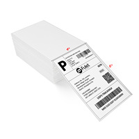 Étiquettes thermiques directes en accordéon 100x150mm, 500 feuilles, autocollantes, pour codes-barres, pour l'e-commerce, l'expédition et la logistique d'entrepôt