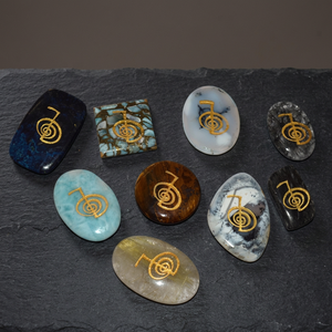Amuletos de Reiki de Piedra Natural, Chapados en Oro, Estilo Bohemia, Colgantes Unisex para Regalo - Product Image 2
