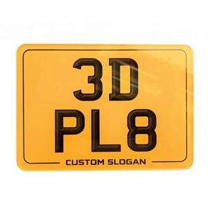 Portaplacas Acrílicos para Matrículas del Reino Unido, Película Reflectante 3D para Matrículas de Coche, Placa de Matrícula Acrílica - Product Image 2