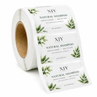 Étiquettes personnalisées imperméables XJY pour les soins capillaires, les shampooings naturels, les après-shampoings et les produits de beauté