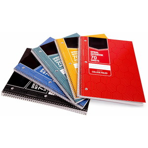 Biểu tượng tùy chỉnh in ấn <span class=keywords><strong>A4</strong></span> A5 Đại Học Cai Trị dây ràng buộc trường nguồn cung cấp kinh doanh xoắn ốc ràng buộc đục rách máy tính xách tay 70 Sheets - Product Image 1