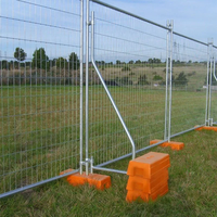 Clôture temporaire de haute qualité, norme australienne, fil de 4,0 mm d'épaisseur, maille de 150*60 mm, clôture temporaire HDG pour projets de construction