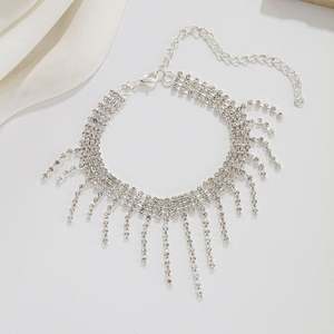 Chevillères tendance géométriques en alliage de coquillage haut de gamme pour femmes, super brillantes avec pampilles, vente chaude transfrontalière de Chine - Product Image 3