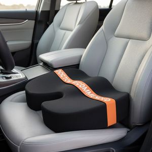 Ergonomic Comfort <b>Memory</b> Foam Seat Cushion Oblong Shape 100% Polyester Removable Machine Washable Customizable Car Office Long - Product Image 4