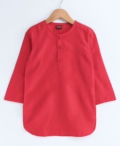 Conjunto de Kurta y Pijama para Niños con Chaqueta Estampada Floral, Ropa Tradicional Étnica Infantil (6 Meses - 8 Años) - Product Image 3