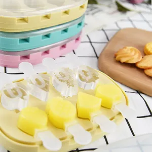 새로운 디자인 공장 미니 과일 아이스 트레이 8 그리드 아이스 아이스 몰드 식품 안전 실리콘 치즈 금형 뚜껑 아이