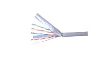 Kabel Jaringan Ethernet Lan Terlindung Cat7 U/FTP 305m dengan Konduktor Terpilin 23AWG Anti-interferensi Premium untuk Komunikasi Gigabit.