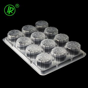Tùy chỉnh 12 khoang Vòng cấp thực phẩm PP rõ ràng nhựa dùng một lần mochi bánh <span class=keywords><strong>container</strong></span> - Product Image 2
